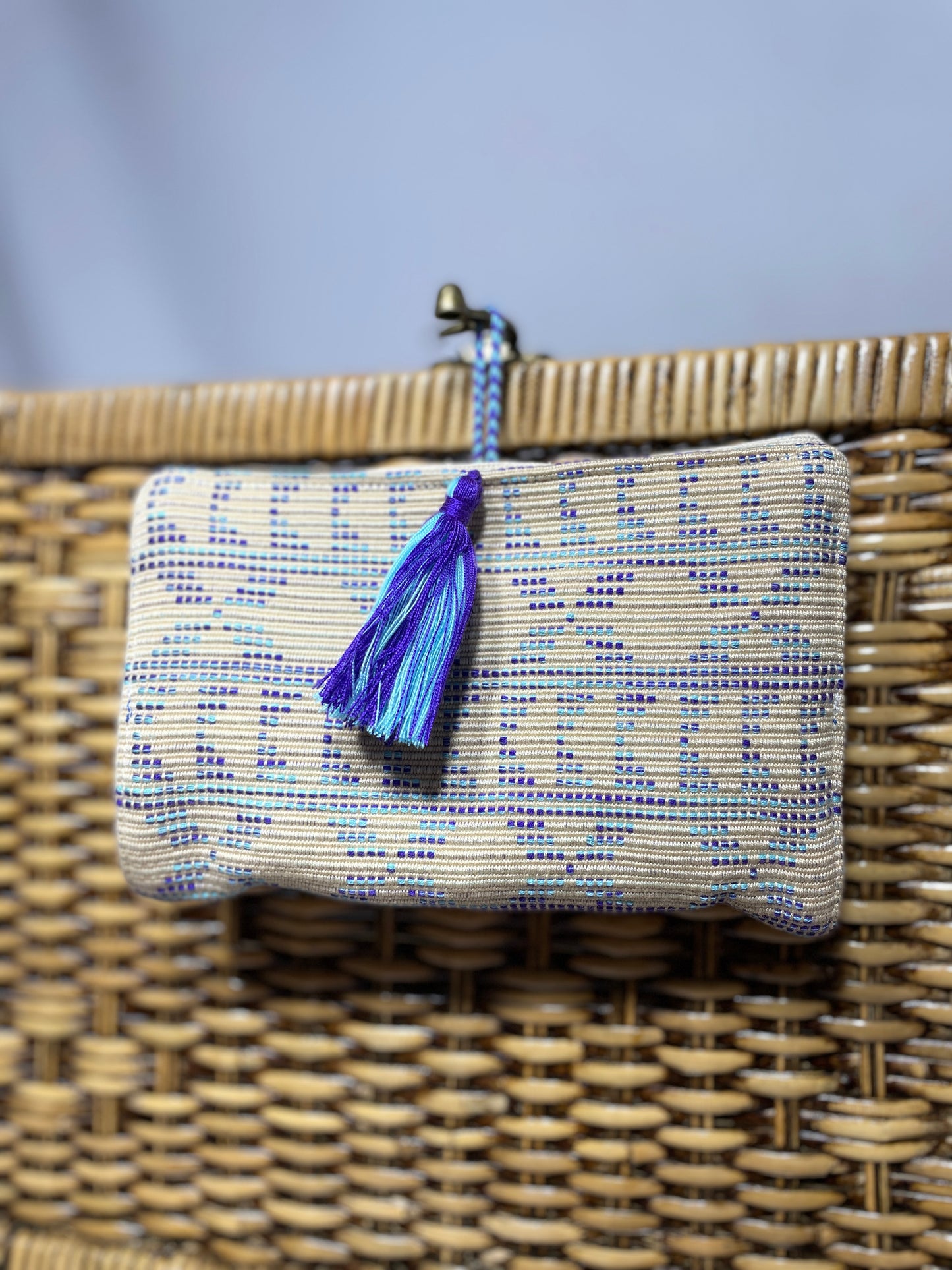 Handwoven Artisan Compact Jewelry Organizer